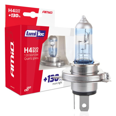 LumiTec Silver H4 55W 12V + 100% Duobox