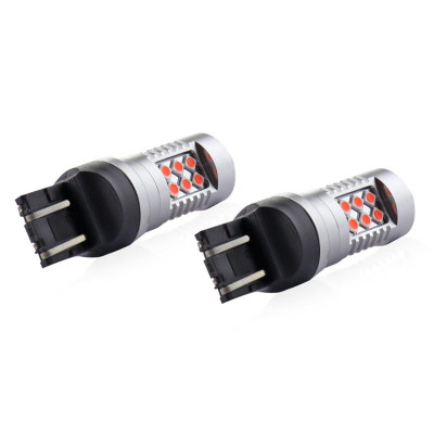 Led žiarovka (červená) T20 WR24/5W 24smd - 12/24V