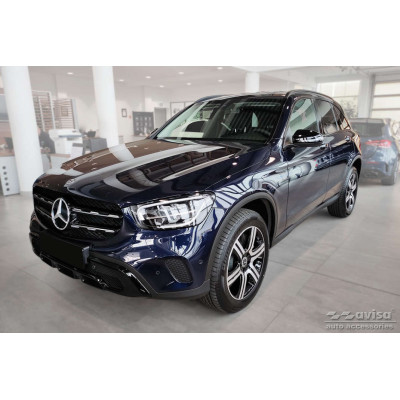 Ochranná nerezová lišta prahu piatych dverí (čierna / čierny carbon) Mercedes GLC 2015 -