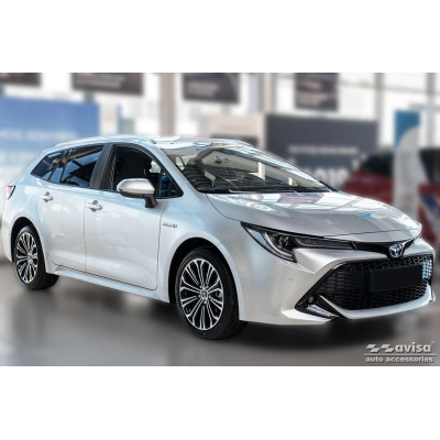 Ochranná nerezová lišta prahu piatych dverí (čierna) Toyota Corolla XII Kombi 2018 -