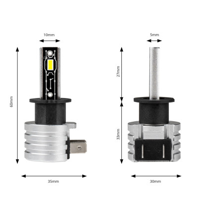 LED H3 žiarovky H-mini Series