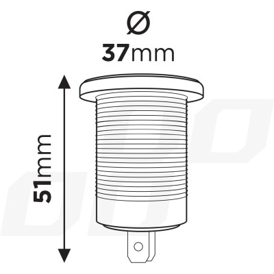 Autonabíjačka do zapaľovača s krytkou - 2xUSB 12/24V