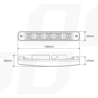 LED denné svietenie DRL 507HP