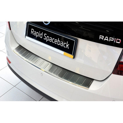 Ochranná nerezová lišta prahu piatych dverí Škoda Rapid Spaceback 2013 -