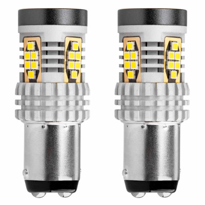 Led žiarovka P21/5W 15SMD 2835 7,5W CANBUS 12V/24V Biela