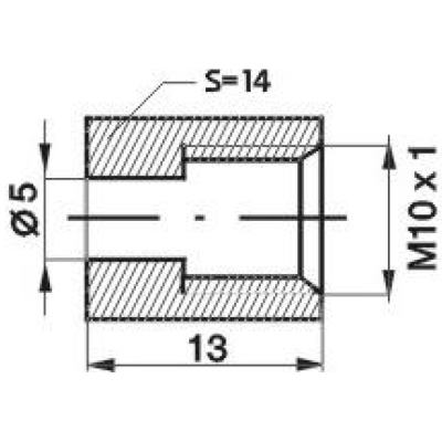Koncovka brzdovej trubky M10x1