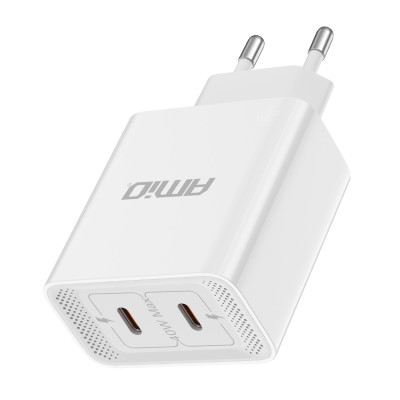 Sieťová nabíjačka 2xUSB-C 40W Quick Charge 230V