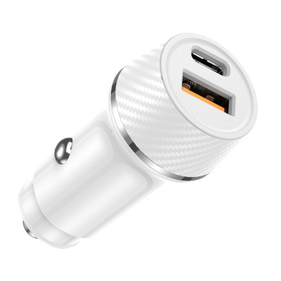 Nabíjačka do auta USB-A + USB-C 20W 12/24V