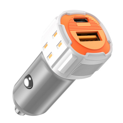 Nabíjačka do auta USB-A + USB-C 20W 12/24V