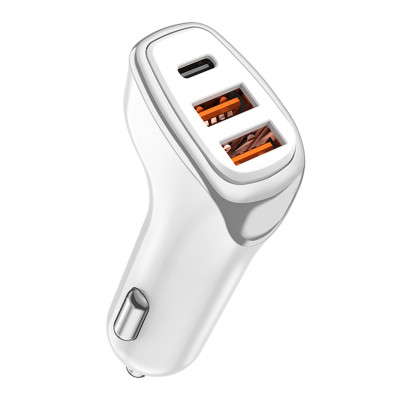 Nabíjačka do auta 2x USB-A + USB-C 38W 12/24V