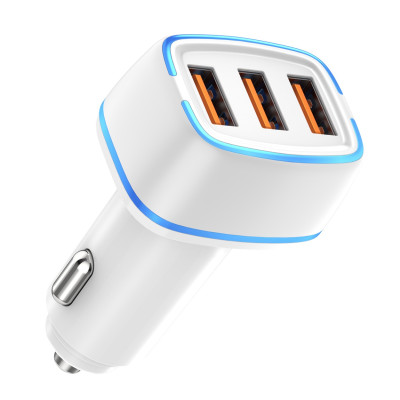 Nabíjačka do auta 3x USB-A 30W 12/24V