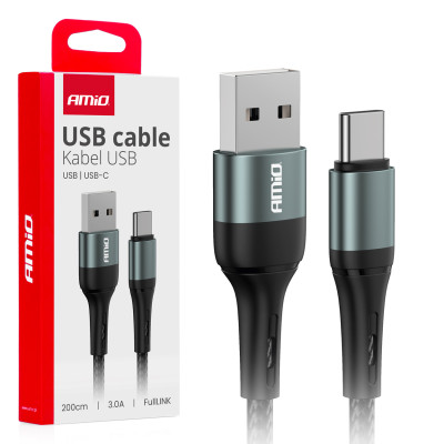 Kábel USB na USB-C 3A 200cm FullLINK