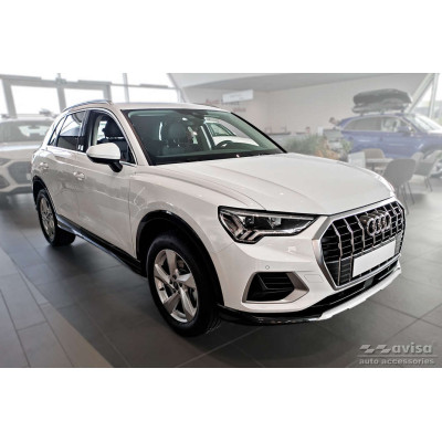 Ochranná nerezová lišta prahu piatych dverí (čierna) Audi Q3 II 2018 -