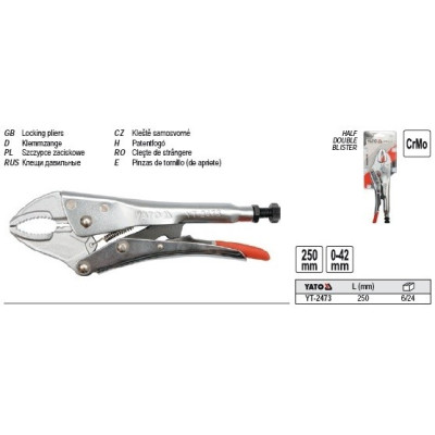 YATO Kliešte samosvorné 250 mm