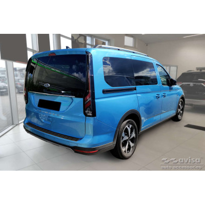 Ochranná nerezová lišta prahu piatych dverí (čierna) Ford Tourneo Connect III 2022 -