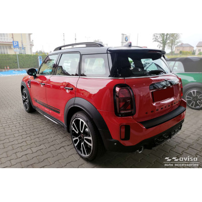 Ochranná nerezová lišta prahu piatych dverí (čierna matná) Mini Countryman II F60 2020 -