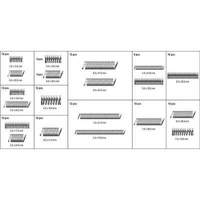 YATO Sada tažných a tlačných pružín 200 ks