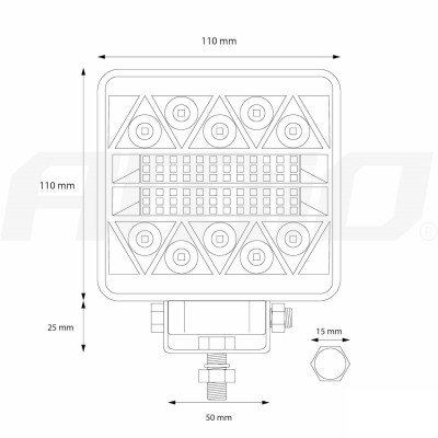 Pracovné LED svetlo - 26LED COMBO 9-36V