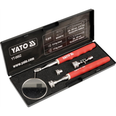 YATO Inšpekčná súprava (zrkadlo + magnetický držiak)