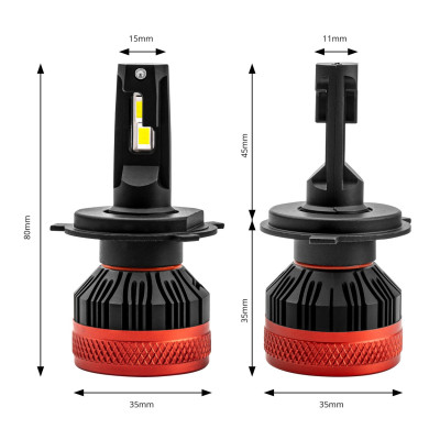 LED žiarovky hlavného svietenia H4 X3 Series AMiO