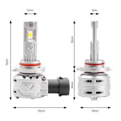 LED žiarovky hlavného svietenia HB3 9005/HIR1 9011/H10 X2 Series AMiO