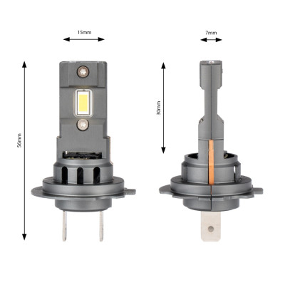 LED žiarovky X4-series AVIATOR H7/H18 6500K max 44W AMIO-03764