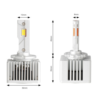 LED žiarovky hlavného svietenia D1S D3S D8S X AllinOne canbus 6000K AMIO-03669