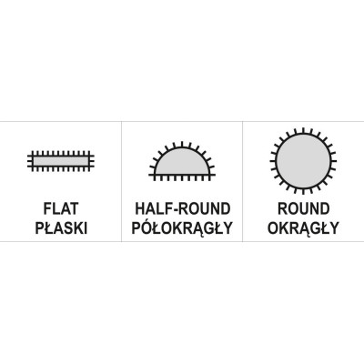 YATO Sada pilníkov ihlových diamantových 4 x 160 mm 3 ks