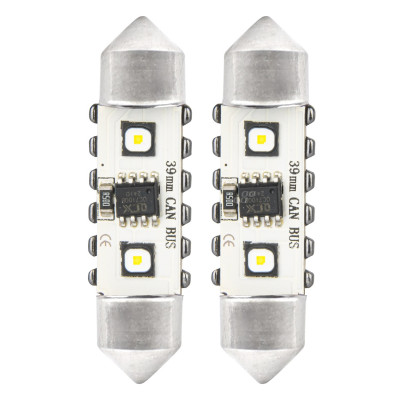 LED žiarovky CANBUS 12SMD Festoon C5W 3838 39mm White 12/24V AMIO-04249