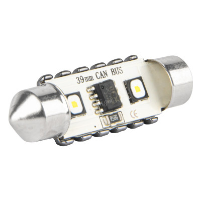 LED žiarovky CANBUS 12SMD Festoon C5W 3838 39mm White 12/24V AMIO-04249