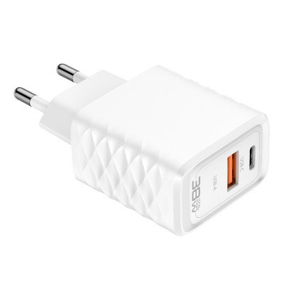 Sieťová nabíjačka Quick Charger GaN 38W USB-A + USB-C AMiO-04287