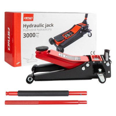 Hydraulický zdvihák nízkoprofilový 3T CE 75/510mm AMIO-04215