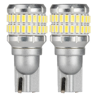 LED žiarovky CANBUS T15 W16W 48SMD 4SMD 3014 3030 Biela 12V 24V AMiO-04261