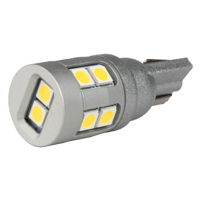 LED žiarovky CANBUS T10 W5W 12 SMD 3030 White 12V 24V AMIO-04243