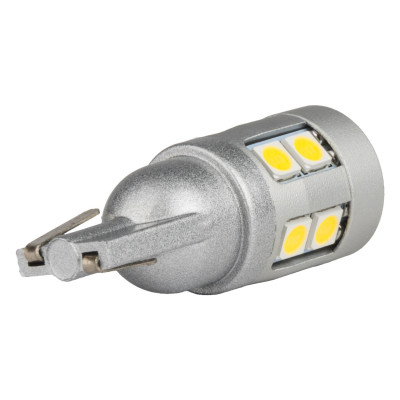 LED žiarovky CANBUS T10 W5W 12 SMD 3030 White 12V 24V AMIO-04243