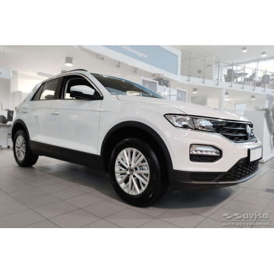 Ochranná nerezová lišta prahu piatych dverí (čierna matná) VW T-Roc 2017 -