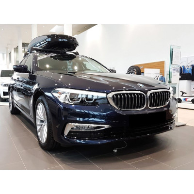 Ochranná nerezová lišta prahu piatych dverí (čierna) BMW 5 G31 Touring 2017 -