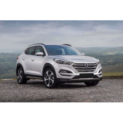 Ochranná nerezová lišta prahu piatych dverí (čierna) Hyundai Tucson 2015 -