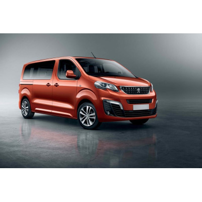 Ochranná nerezová lišta prahu piatych dverí (čierna) Peugeot Traveller 2016 -