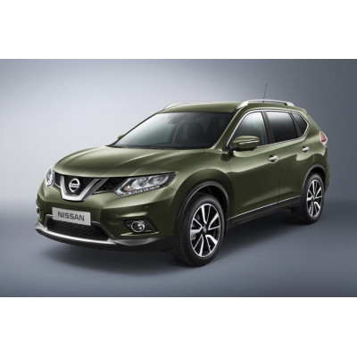 Ochranná nerezová lišta prahu piatych dverí (čierna) Nissan X-Trail III 2013 -