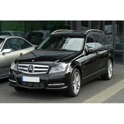 Ochranná nerezová lišta prahu piatych dverí (čierna) Mercedes C-Class W204 T-Model 2011 - 2014