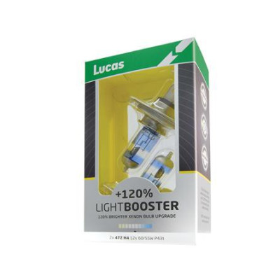 Autožiarovky LUCAS H4 - 12V 60/55W, +120% Light Booster UNLIMITED