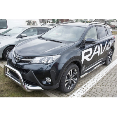 Ochranná nerezová lišta prahu piatych dverí Toyota RAV 4 IV 2013 - 2015