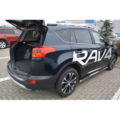 Ochranná nerezová lišta prahu piatych dverí Toyota RAV 4 IV 2013 - 2015