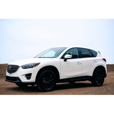 Nerezové kryty prahov čierne Mazda CX-5 2012 - 2017