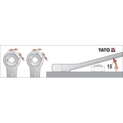 YATO očkoplochý kľúč 6 - 55 mm CrV6140 AS-DRIVE