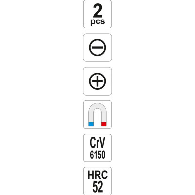 YATO Sada skrutkovačov 2ks, + PH2