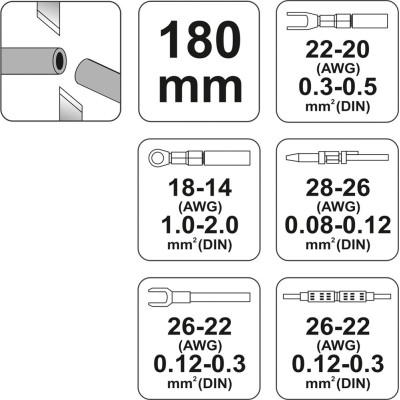 YATO Konektorové kliešte 180 mm