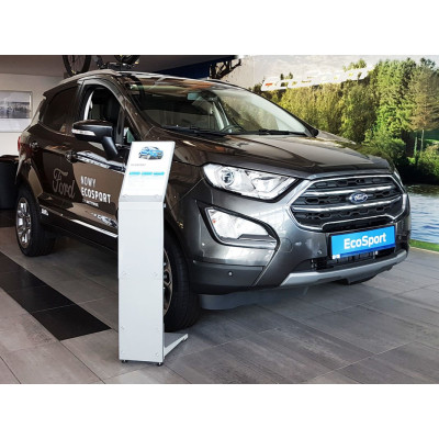 Ochranná nerezová lišta prahu piatych dverí (čierna) Ford EcoSport II 2017 -