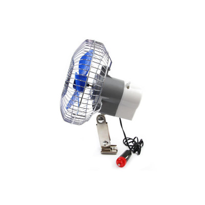 Ventilátor do auta kovový so štipcom 15cm 12V